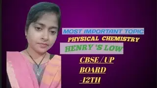 Henry's law|| solution|| important topic #chemistry #cbse