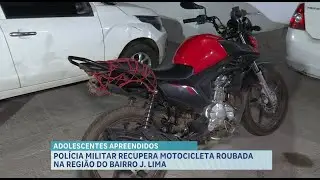 Polícia Militar apreende adolescentes que conduziam motocicleta irregular