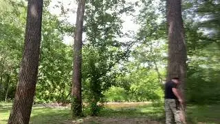 Multiple combat tactical knives used as throwing knives lol.