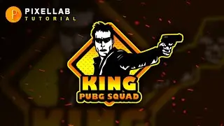 How to make gaming LOGO || mascot logo in pixelab on Android mobile phone || PUBG logo