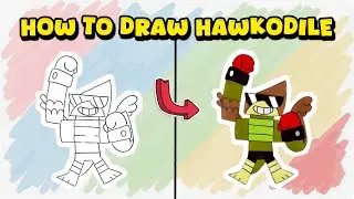 How to Draw Hawkodile from Unikitty! &ndash; Fun Cartoon Drawing