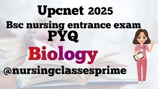 Bsc nursing previous year question paper with solution biology.    @Nursingclassesprime