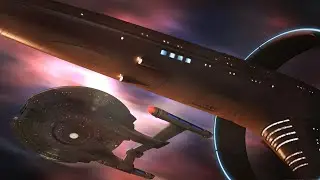 ENTERPRISE NX01 AND SELEYA VULCAN VESSEL DUAL AMBIENT CRUISE / STAR TREK SCI-FI ASMR 