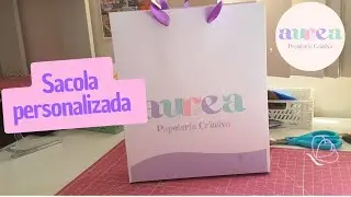 Sacola personalizada A4 - Aurea Papelaria Criativa🦋