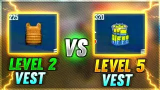 Level 2 vest vs level 5 vest in free fire | white vest in free fire | Hindi |