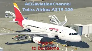 X-Plane 11.52  - with Toliss A319-100 (V1.5.2) from LEMD to LEBL