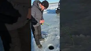Ice Fishing Lake Isle for Norther Pike