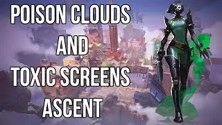 Viper - Defending side - poison clouds and toxic screens on Ascent 2021