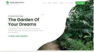 Website template Demo - Garden Maintenance