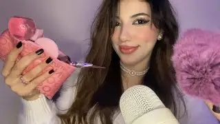 ASMR Doing Your Makeup+ layered Sounds 💄🎀 In (French 🇫🇷 +English) 