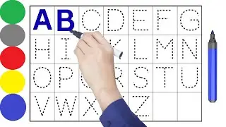 Learn How To Trace ABC | English Alphabet Tracing | Tracing, Writing On Dots | ABC Kids Funland