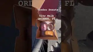 📍 Voodoo Donuts located in City Walk (Orlando,FL) #food #universalstudios #orlando #vegan #sweet