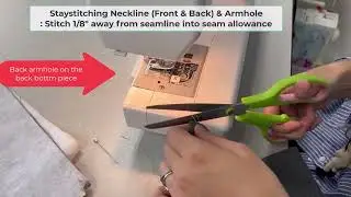 Shirt sewing order-Attaching fusible interfacing, staystitching, sewing dart and pleat