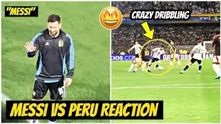🔥 INSANE Messi Fan Reactions During Warmups & Dribbling Showcase vs Peru