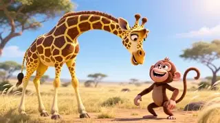 Joey the Giraffe&rsquo;s Giggly Day | Fun Kids Song 🌈💛 Nursery Rhymes & Animated Songs