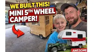Building my 6 year old a mini 5th wheel camper for his quad Part 1 
