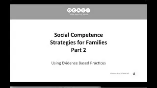 Social Competence Strategies for Families  2
