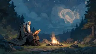 Wizard Reading by the Campfire &ndash; 🎶 Medieval Fantasy Music & Ambience for Sleep, Study, Focus