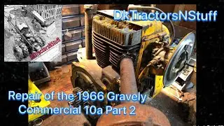 Ремонт Gravely Commercial 10a 1966 года, часть 2 (снятие двигателя)