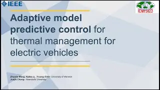 Adaptive model predictive control for thermal management for electric vehicles