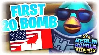 My FIRST 20 BOMB in NA! (Realm Royale Reforged Solos)