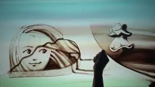 Sand art show in English final
