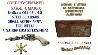 COLT.45. UMAREX  a Co2 CAL. 4,5 STEEL BB AIRGUN SSA SINGLE ACTION ARMY. FULL METAL replica splendida