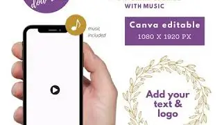Custom Birthday Video Invitation Template | Canva editable | Gold and purple birthday video invite