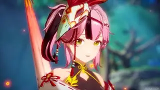 Lan (SSR) Fire Umbrellar Simulacra Wuxia Style PV [CN} - Tower of Fantasy