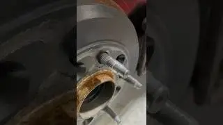 How to replace stripped wheel stud in 15 secs. #diy #carrepair