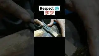 Forging SAI KNIFE out of Rusted Iron CHAIN😨🥶💯 #viralshor #video #respect