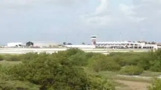 Insel Air MD-82 landing and takeoff.