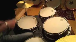 Richard Heijerman / Lignum Drums pear wood drumkit.