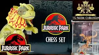 The Noble Collection Jurassic Park Unboxing!! Plushies, Diorama, and Chess Set!!