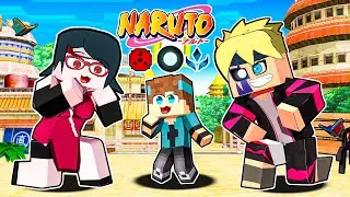 FUI ADOTADO por BORUTO E SARADA no MINECRAFT!