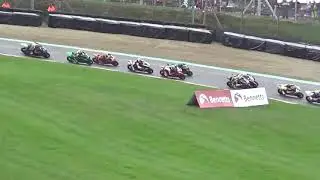Crash Dickies supersport at Bsb brands  hatch 15/04/18 Daniel Drayton at Druids