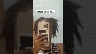 Starter Locs vs. Now GROWTH #hairstyles #locstyles #locsjourney #cutegirl #hairgrowth #starterlocs