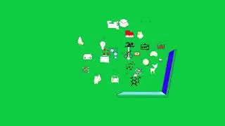 4K Laptop Green Screen Gadgets Animation Video Free Download (chroma key)