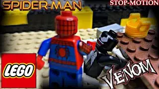 Venom sneaks up on Spider-Man | Lego Stop-motion (short)