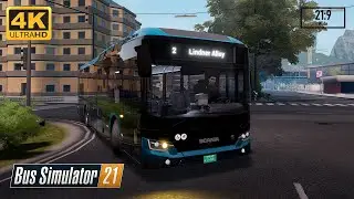Bus Simulator 21 - Scania Citywide LF 12m Electric - Seaside Valley | Logitech G29