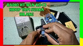 Radio HT WLN KD-C1,lampu indikator nyala tapi tidak ada suara