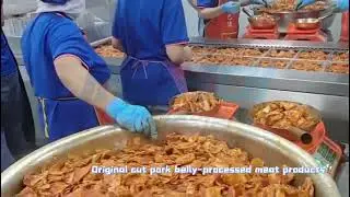 Original cut pork belly-processed products thermoforming vacuum packaging machine
