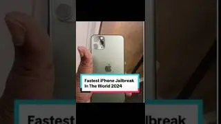 Fastest iPhone Jailbreak In The World 2024 #jailbreakiphone