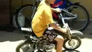 Oliver croskery riding a dirt bike