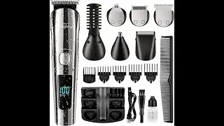 Brightup Beard Trimmer for Men   18 Piece Beard Grooming Kit with Hair Clippers, Hair Trimmer.