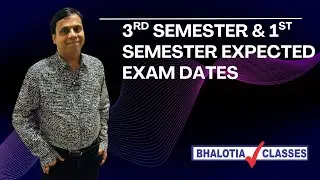 3RD SEM & 1ST SEM EXPECTED EXAM DATES | BCOM | CU