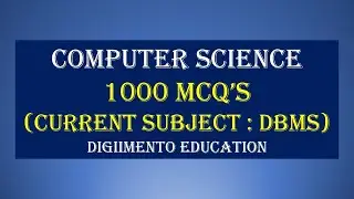 1000 MCQ's Computer Science | DBMS -IV