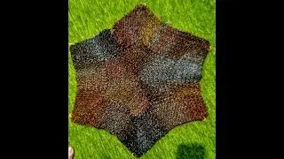 How to loom knit a 6 Point Star Blanket and no purls used.