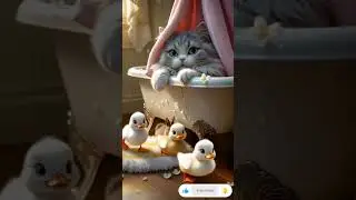 Bath Time Chaos! Bunny Turned the Tub into a Pool Party! #funnyanimals #catnanny #shorts