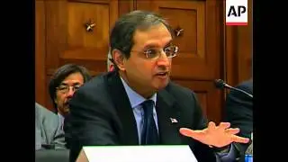 The heads of eight big banks told members of Congress they feel the public's pain stemming from the